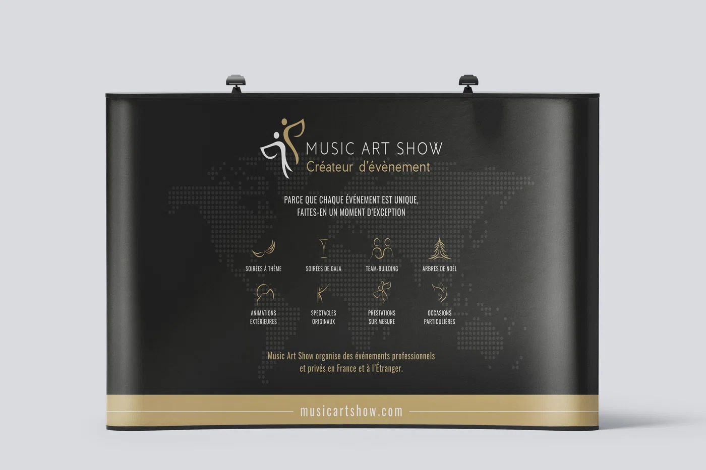 MUSICARTSHOW stand parapluie